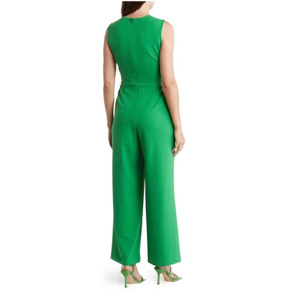 New ~ NICOLE MILLER ~ Twist Front Cutout Jumpsuit Size 14 - Picture 2 of 7